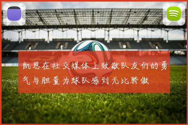 凯恩在社交媒体上致敬队友们的勇气与胆量为球队感到无比骄傲